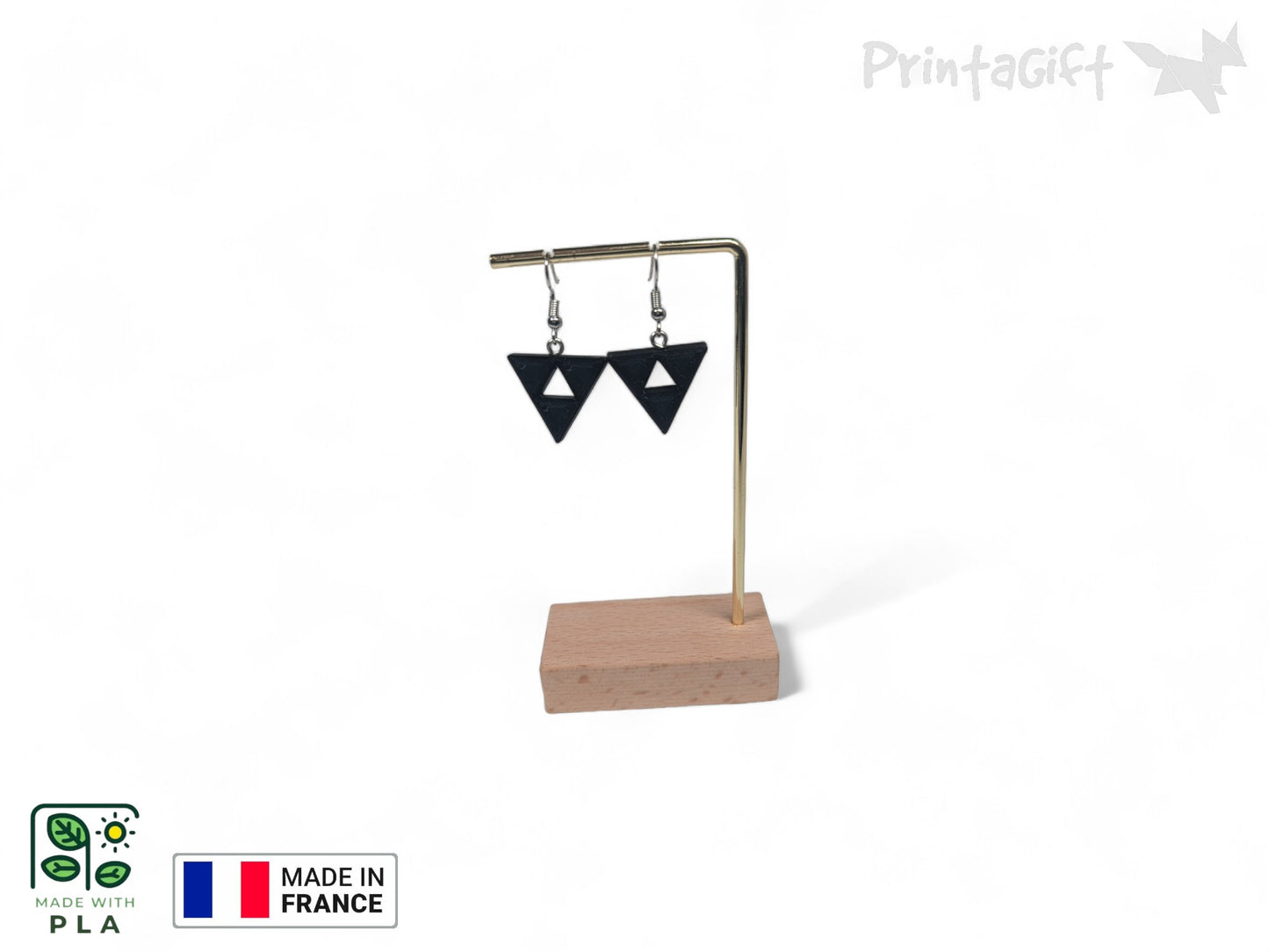 Boucle d'oreille inspiration triforce lorule