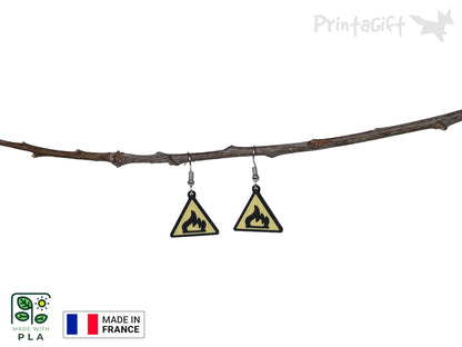 Boucle d'oreille risque d'incendie