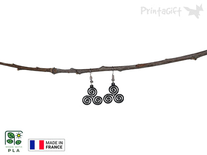 Boucle d'oreille triskell