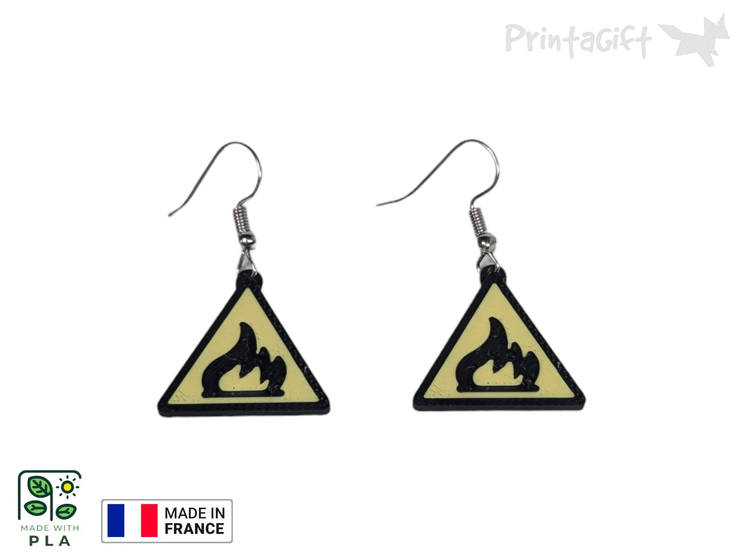 Boucle d'oreille risque d'incendie