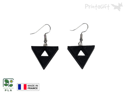 Boucle d'oreille inspiration triforce lorule