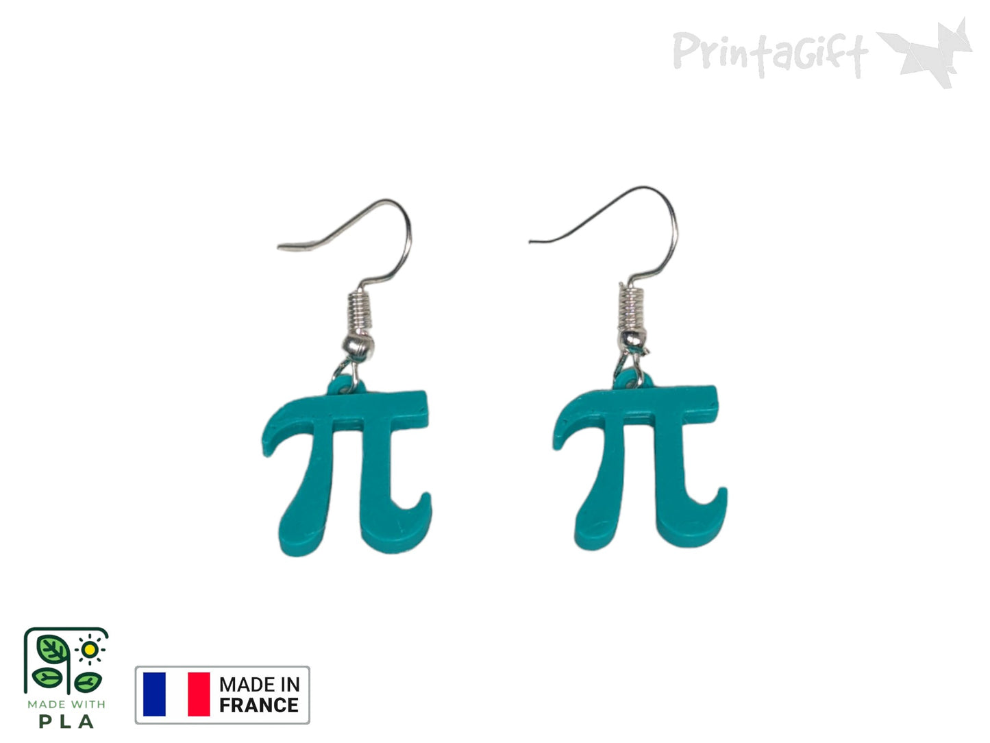 Boucle d'oreille signe pi