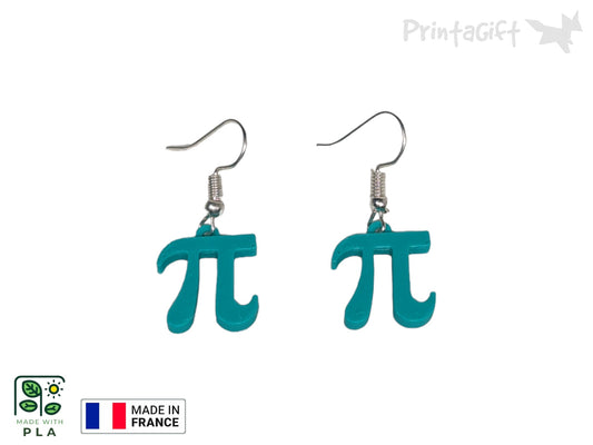 Boucle d'oreille signe pi