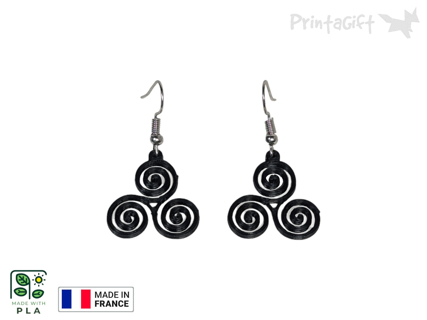 Boucle d'oreille triskell