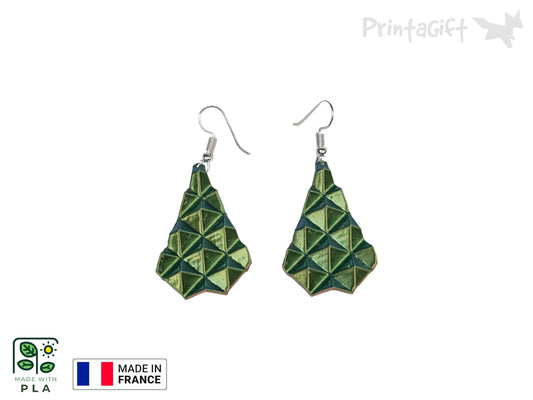 Boucle d'oreille prismatique