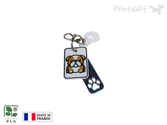 Porte clé collection Chien: BULLDOG ANGLAIS