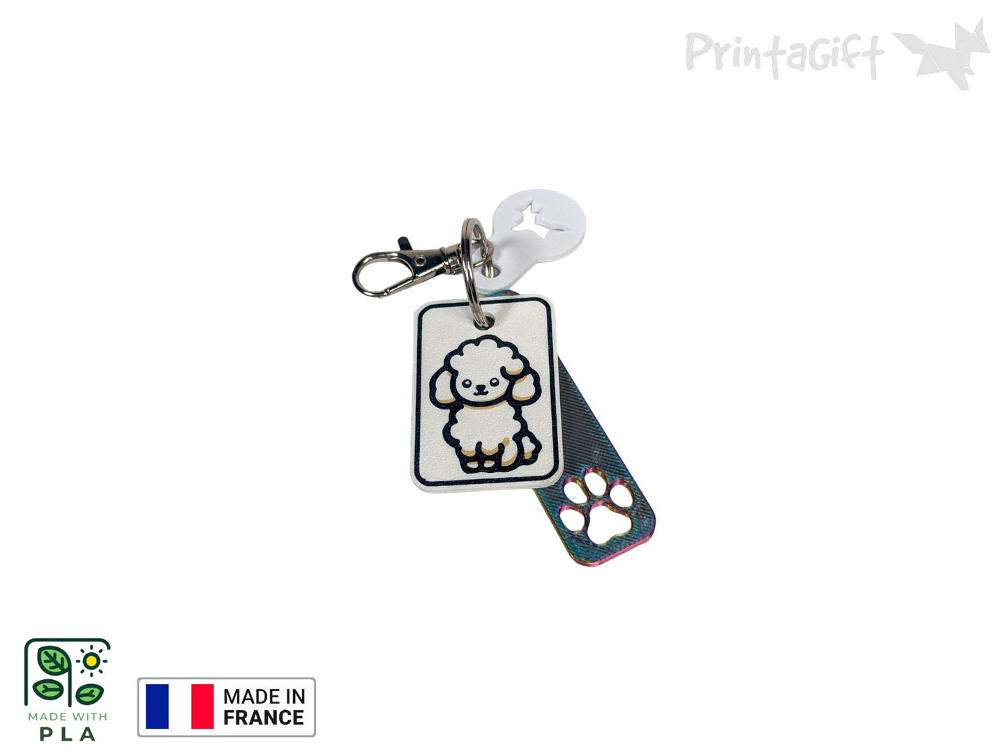 Porte clé collection Chien: CANICHE