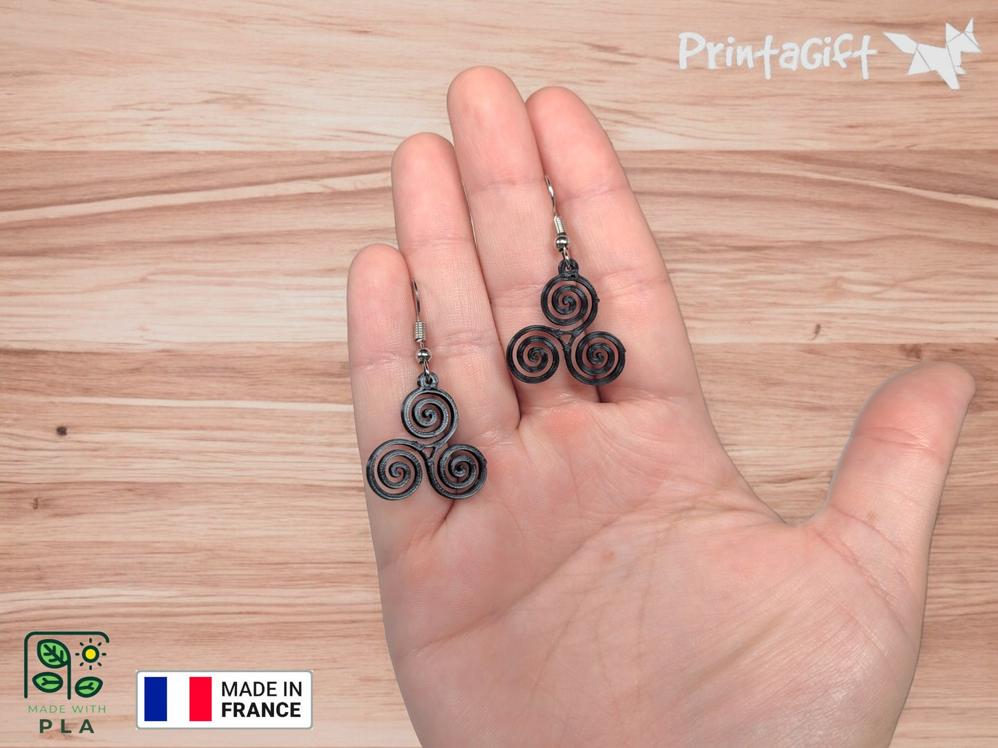 Boucle d'oreille triskell