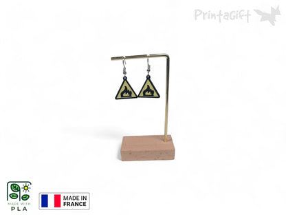 Boucle d'oreille risque d'incendie