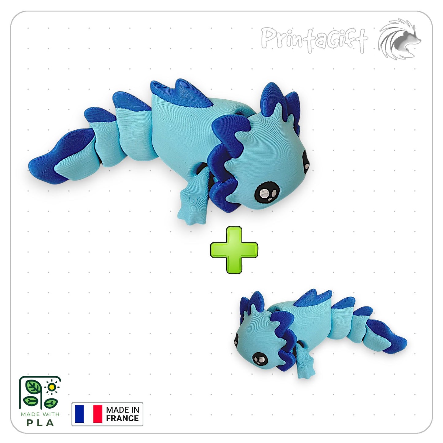 Axolotl bleu